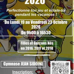Inscription stage U11/U9 automne 2026